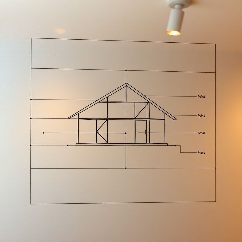 Diagramă structurală pe sticlă mată cu linii charcoal și aurii, birou StrategyStudio
